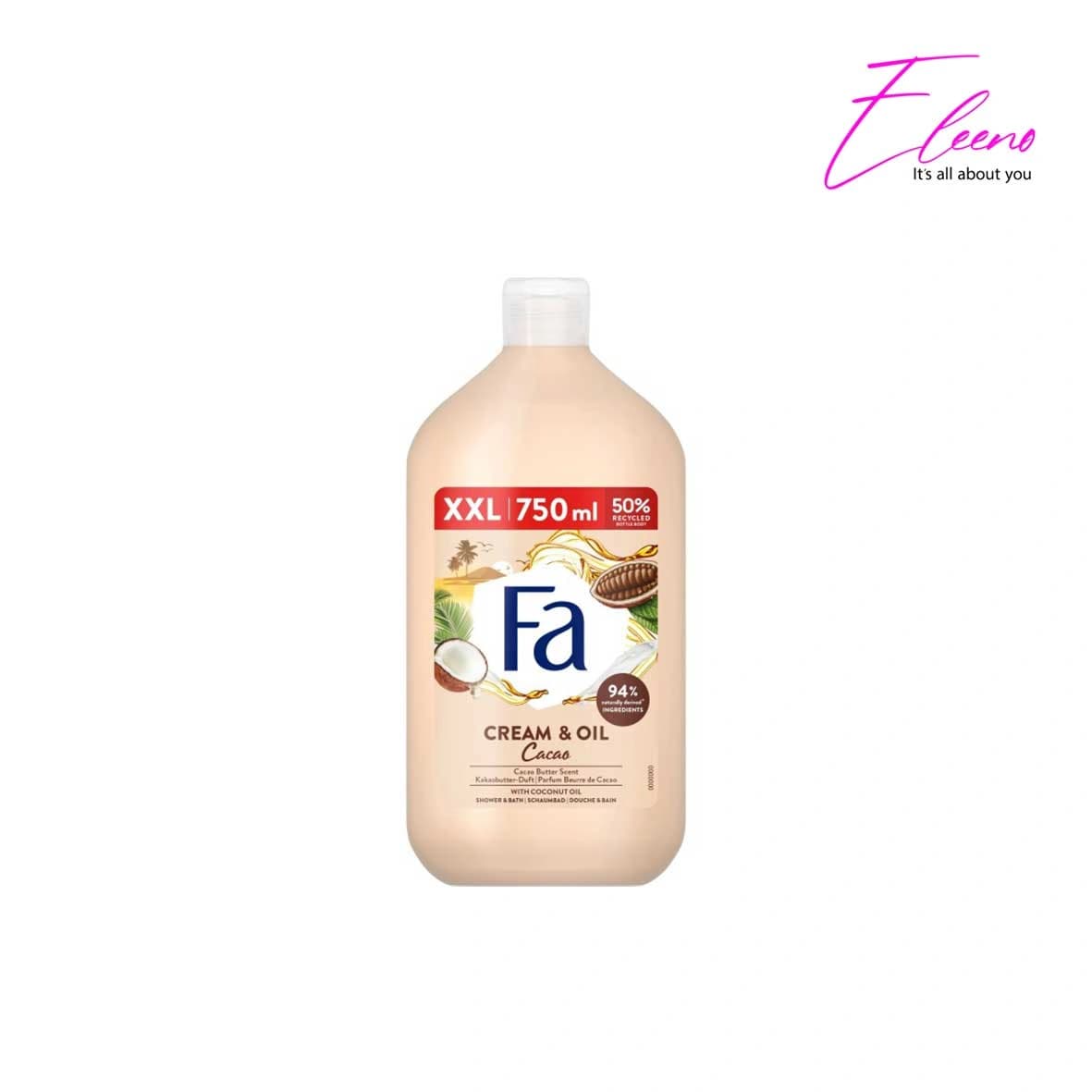 شامپو بدن زنانه فا مدل کرم و روغن کاکائو Fa