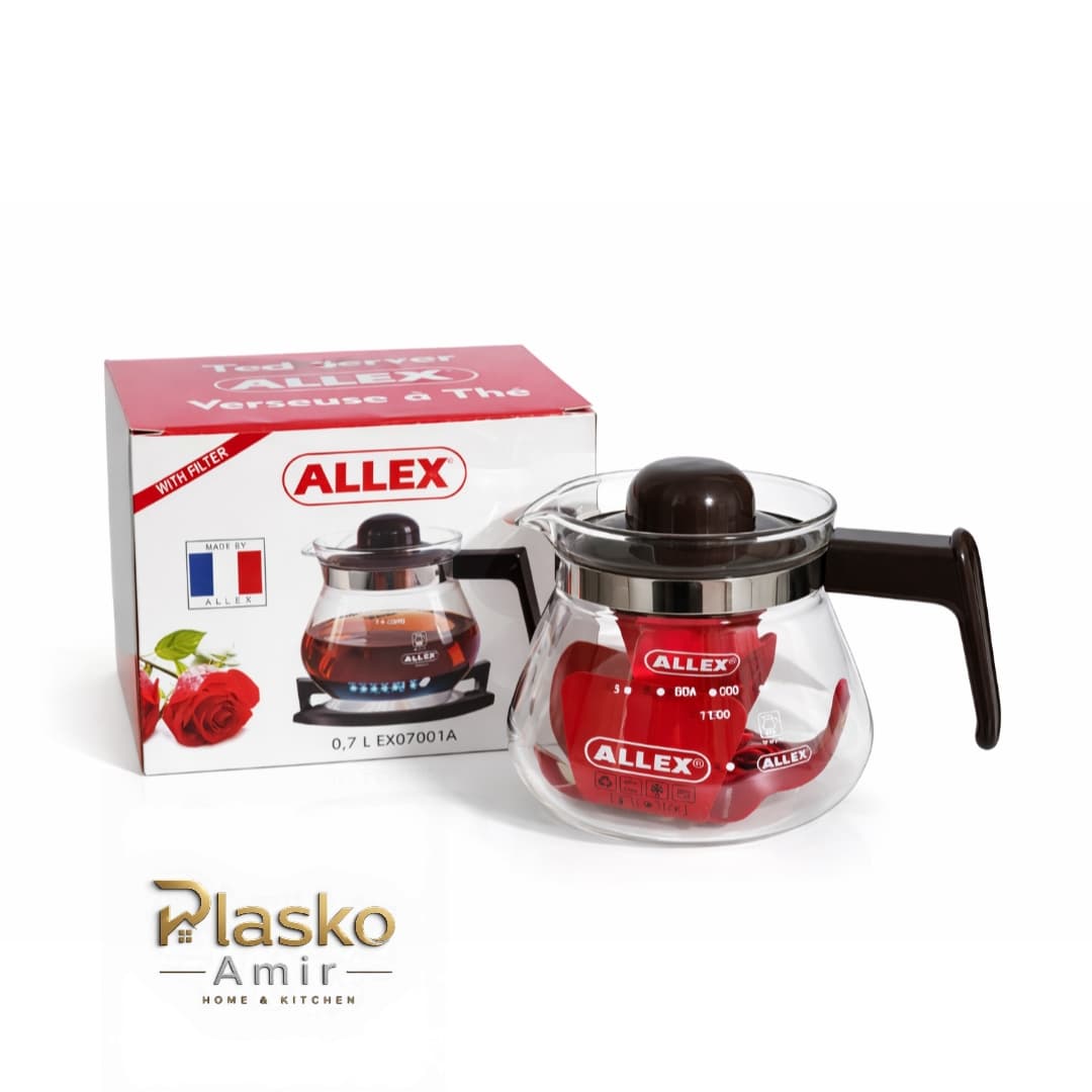 قوری پیرکس الکس مدل ایواکی فرانسه متوسط گنجایش 700ml