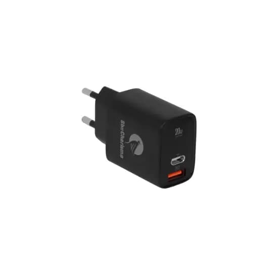 شارژر دیواری 20 وات فست شارژر PD دو پورت شی کاریزما مدل CH-101 — تصویر ۲