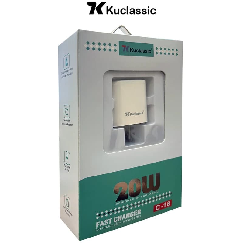 شارژر دیواری 20 وات کوکلاسیک مدل C-18 — تصویر ۲