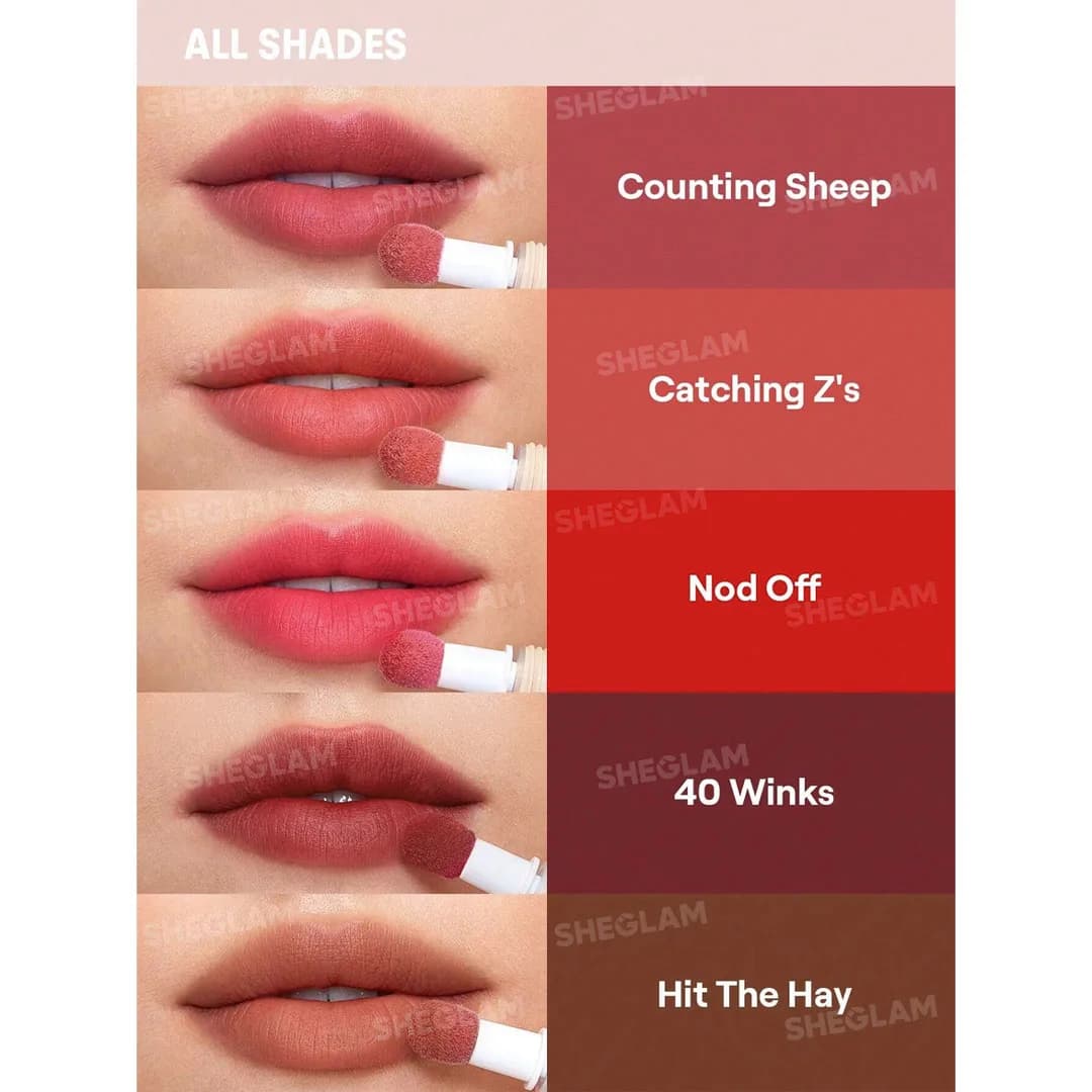 رژ لب مایع مات شیگلم مدل پوت پیلو کوشن Sheglam — تصویر ۷