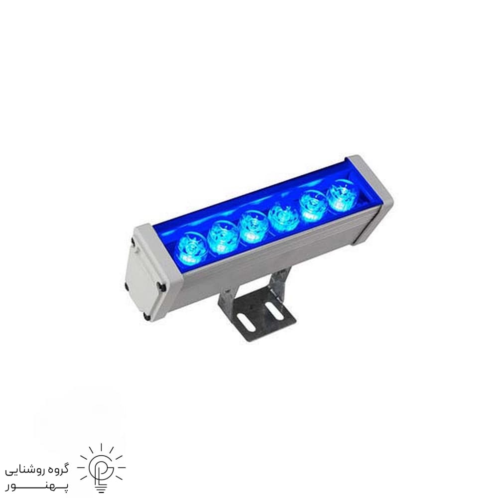 چراغ وال واشر 6 لامپ ال ای دی اوانور _ صباترانس 20cm کد 6616 — تصویر ۲