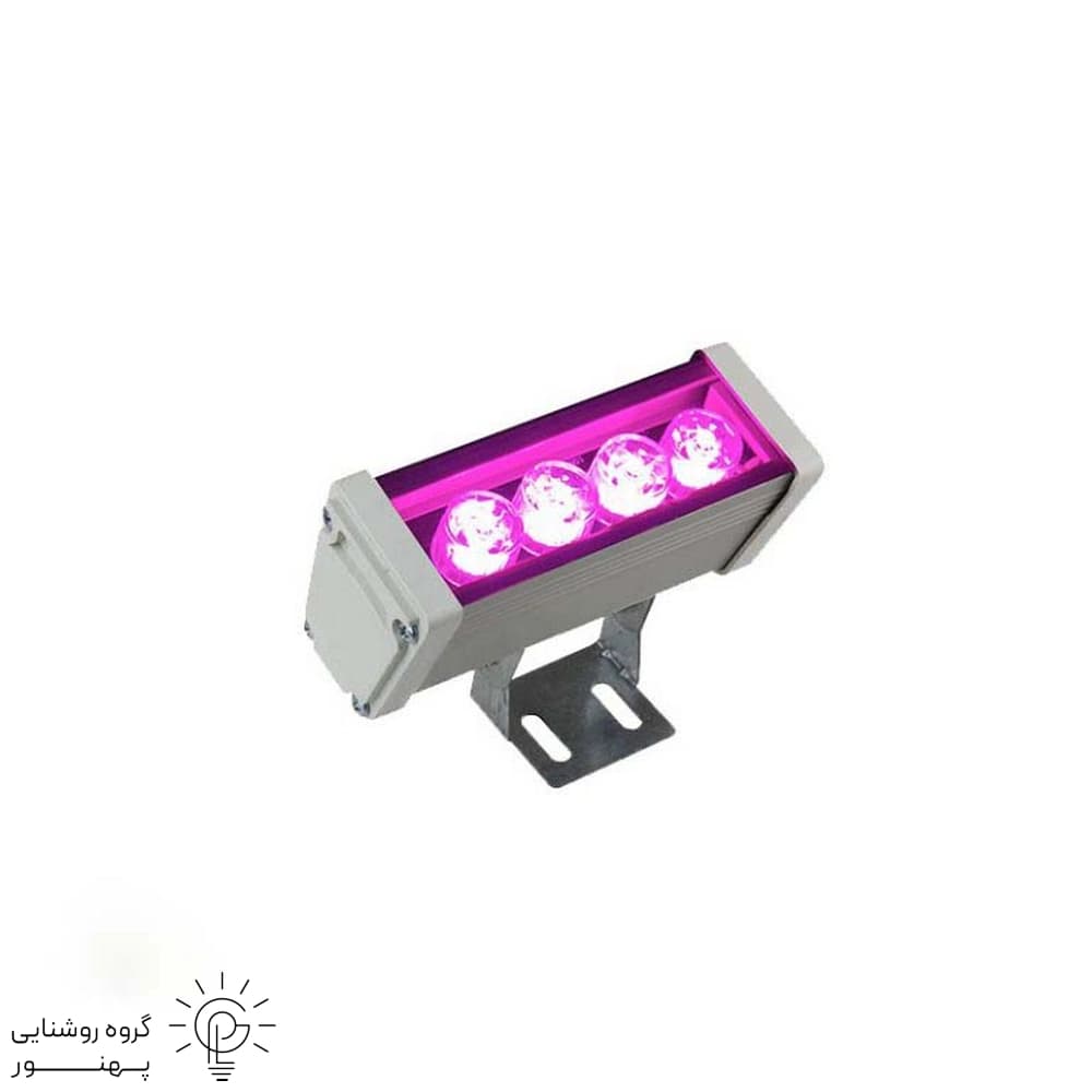چراغ وال واشر 4 لامپ ال ای دی اوانور _ صباترانس 15 سانت کد6621 — تصویر ۲