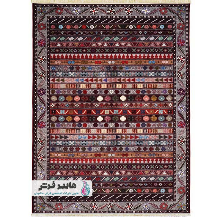 فرش آشپزخانه زرشکی کد 100315