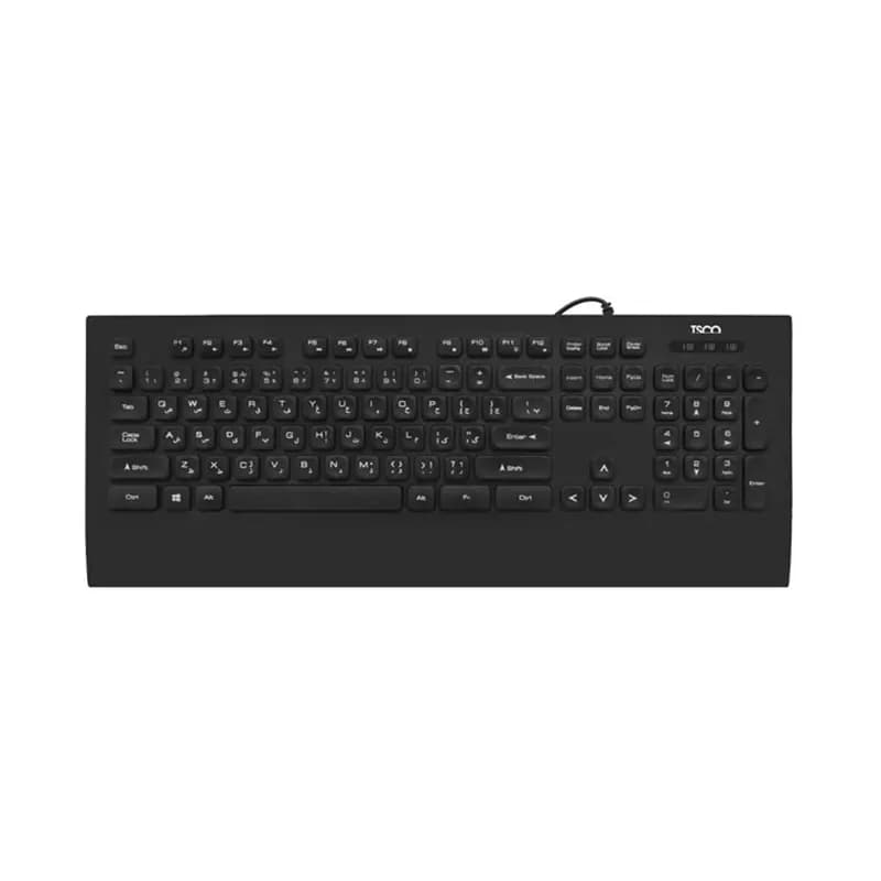 کیبورد با سیم برند تسکو مدل TK 8027