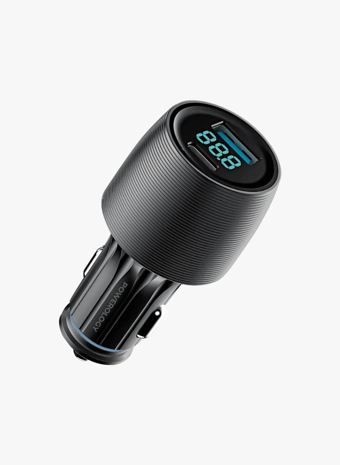 Powerology DUAL-PORT CAR CHARGER83W شارژر فندکی دو پورت پاورولوژی83وات — تصویر ۴