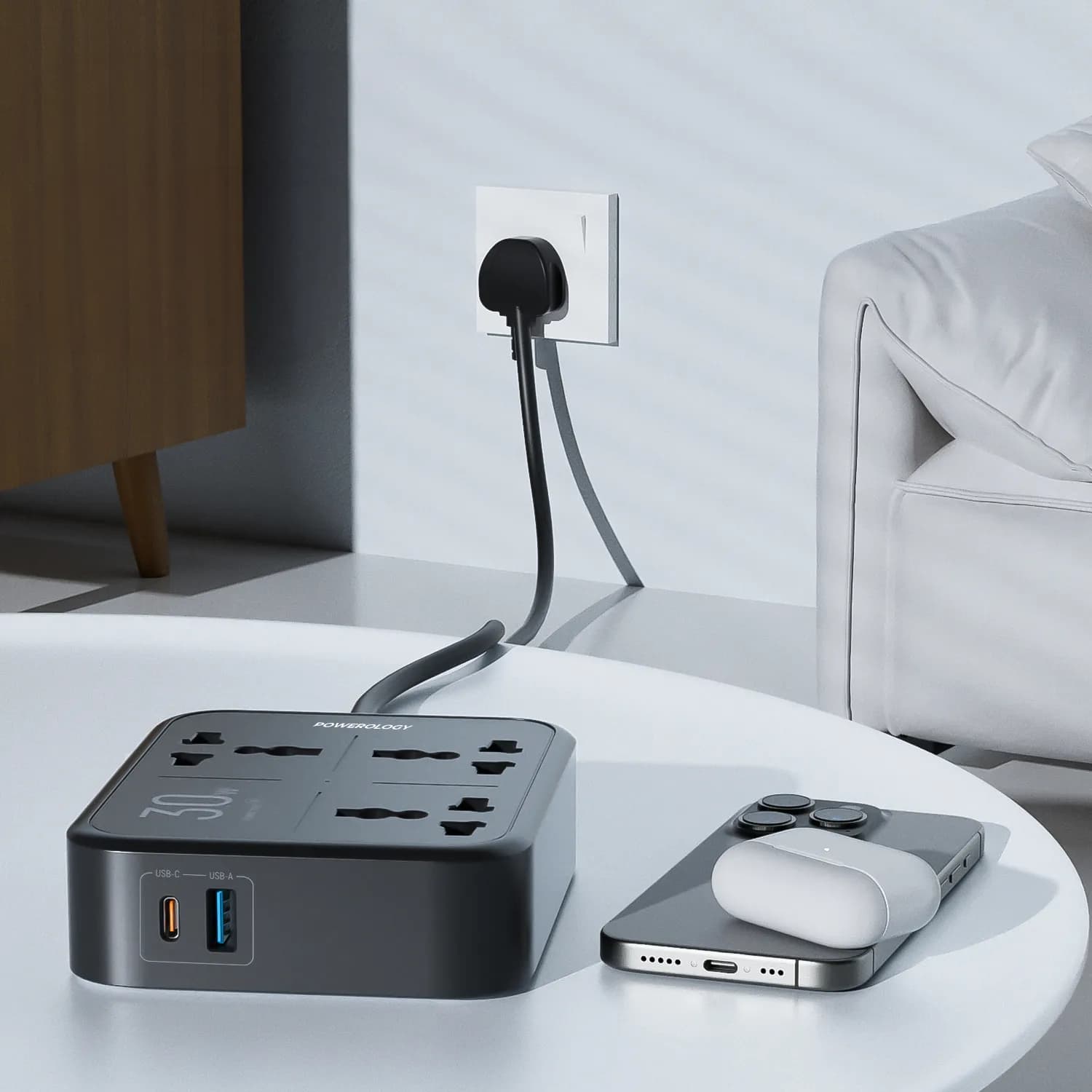 Powerology POWER STRIP3250 چند راهی برق پاورولوژی — تصویر ۴