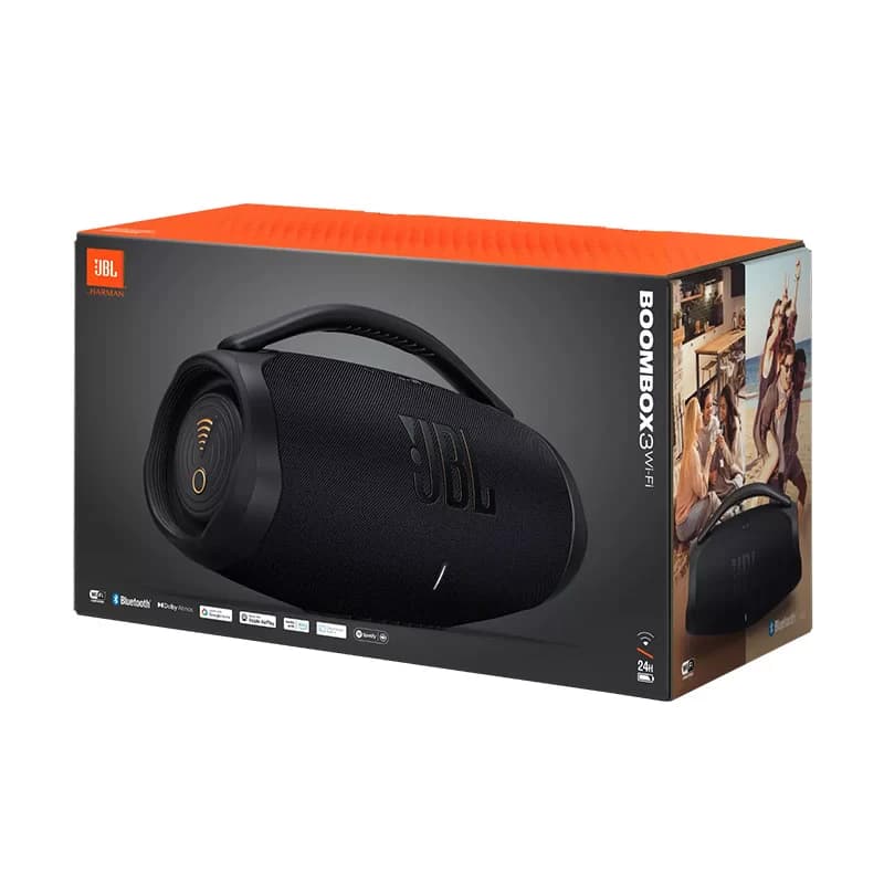 اسپیکر بلوتوثی قابل حمل جی بی ال مدل JBL Boombox 3 Wi-Fi (پک گلوبال / اصل) — تصویر ۵