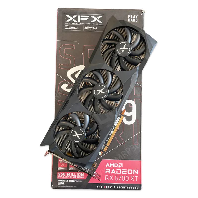 گرافیک XFX SWFT 309 RX 6700 XT 12G GDDR6 استوک در حد نو