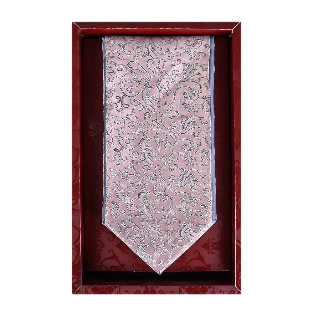 دستمال گردن مردانه طرح ترمه گلبهی