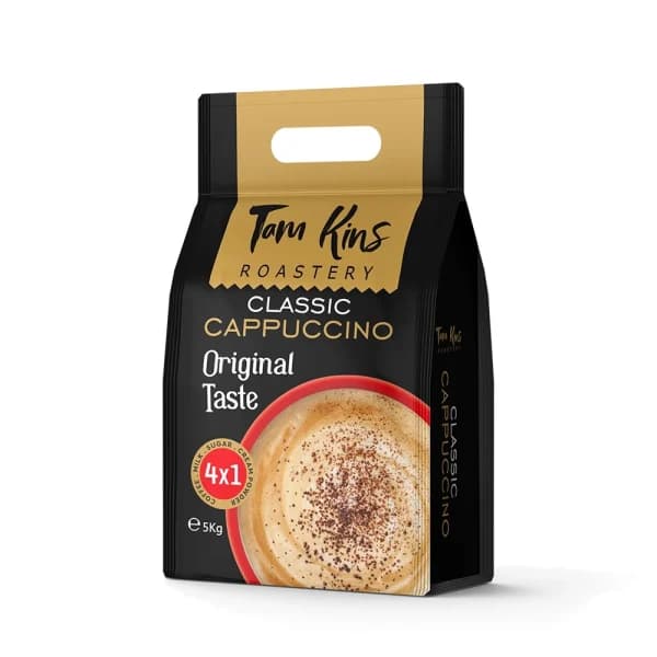 پودر کاپوچینو کلاسیک 4×1 تام کینز 5 کیلوگرمی