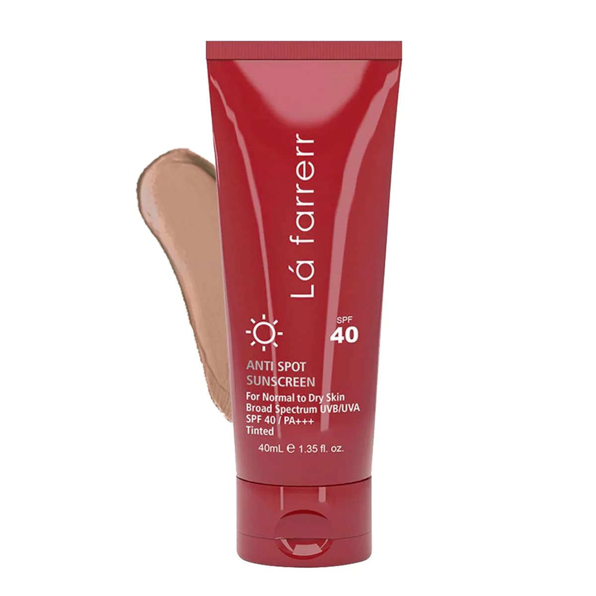 ضد آفتاب و ضد لک رنگی پوست های خشک و معمولی +SPF40 ـ Anti Spot Sunscreen SPF40+ For Normal To Dry Skin ـ لافارر — تصویر ۲