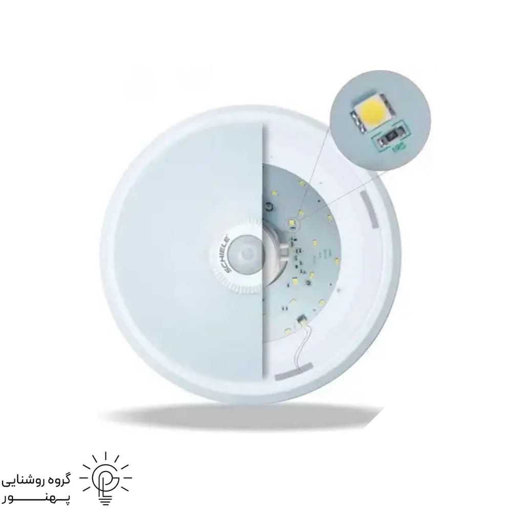 چراغ سقفى سنسوردار اس ام دی گرد با مدار اضطراري شيله مدل SC976E کد 4402 — تصویر ۴