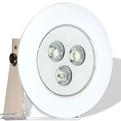 چراغ پايه دار ابنما الومینیوم ٣لامپ LED ضد اب (3W_9W) تک رنگ و فول کالر EMAX کد1371