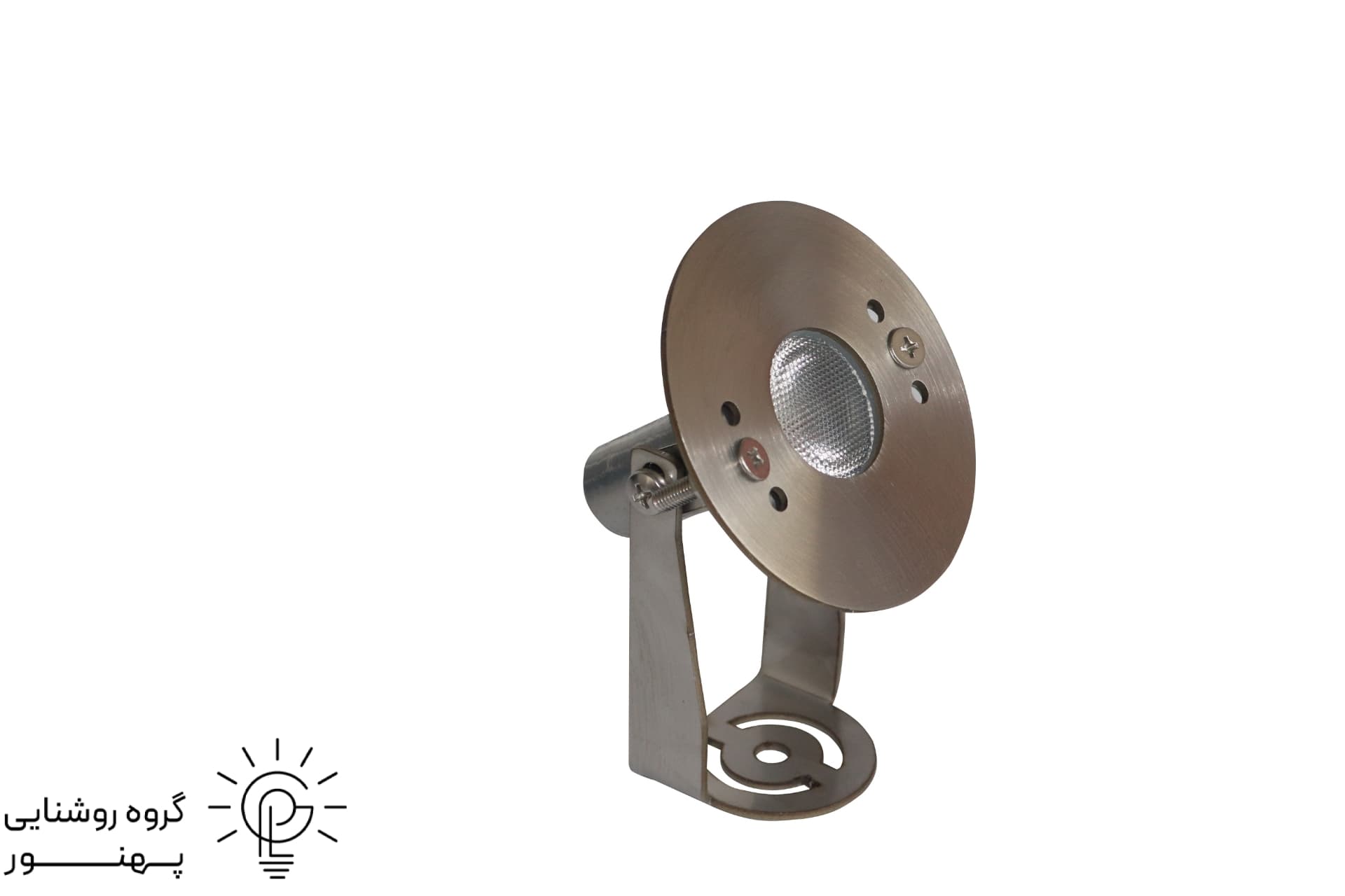 چراغ پايه دار ابنما استیل ضخیم ٣لامپ LED ضد اب (3W) فول کالر Ledman کد1356