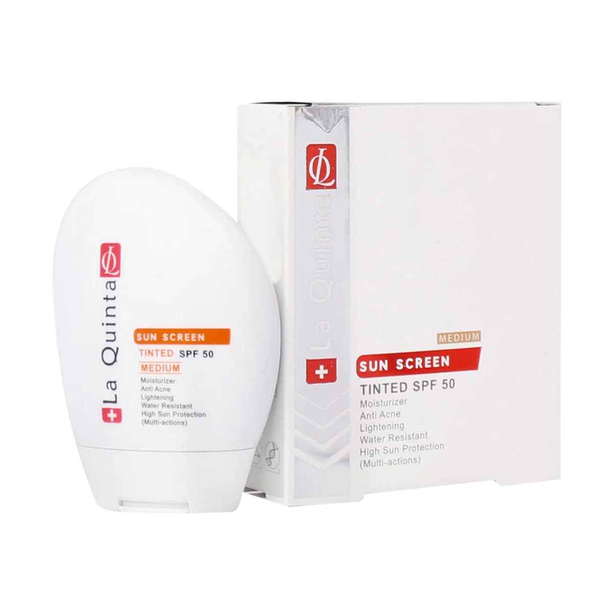 ضد آفتاب رنگی فاقد چربی SPF50 لاکویینتا 50 میلی لیتر ـ Laquinta Sunscreen SPF50 Cream ـ لاکوئینتا