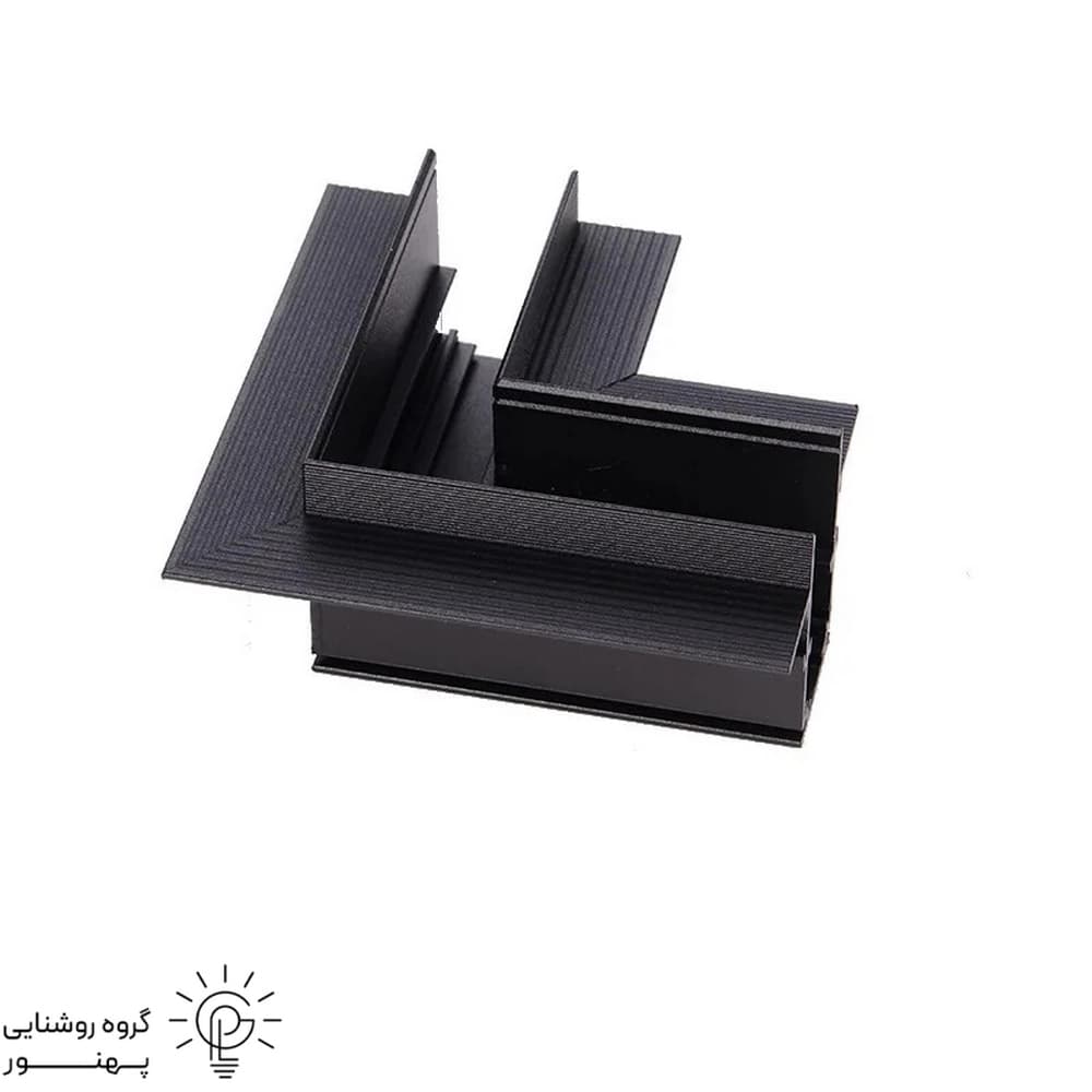 رابط سقف به سقف 90درجه ریل مگنتی توکار کد2556