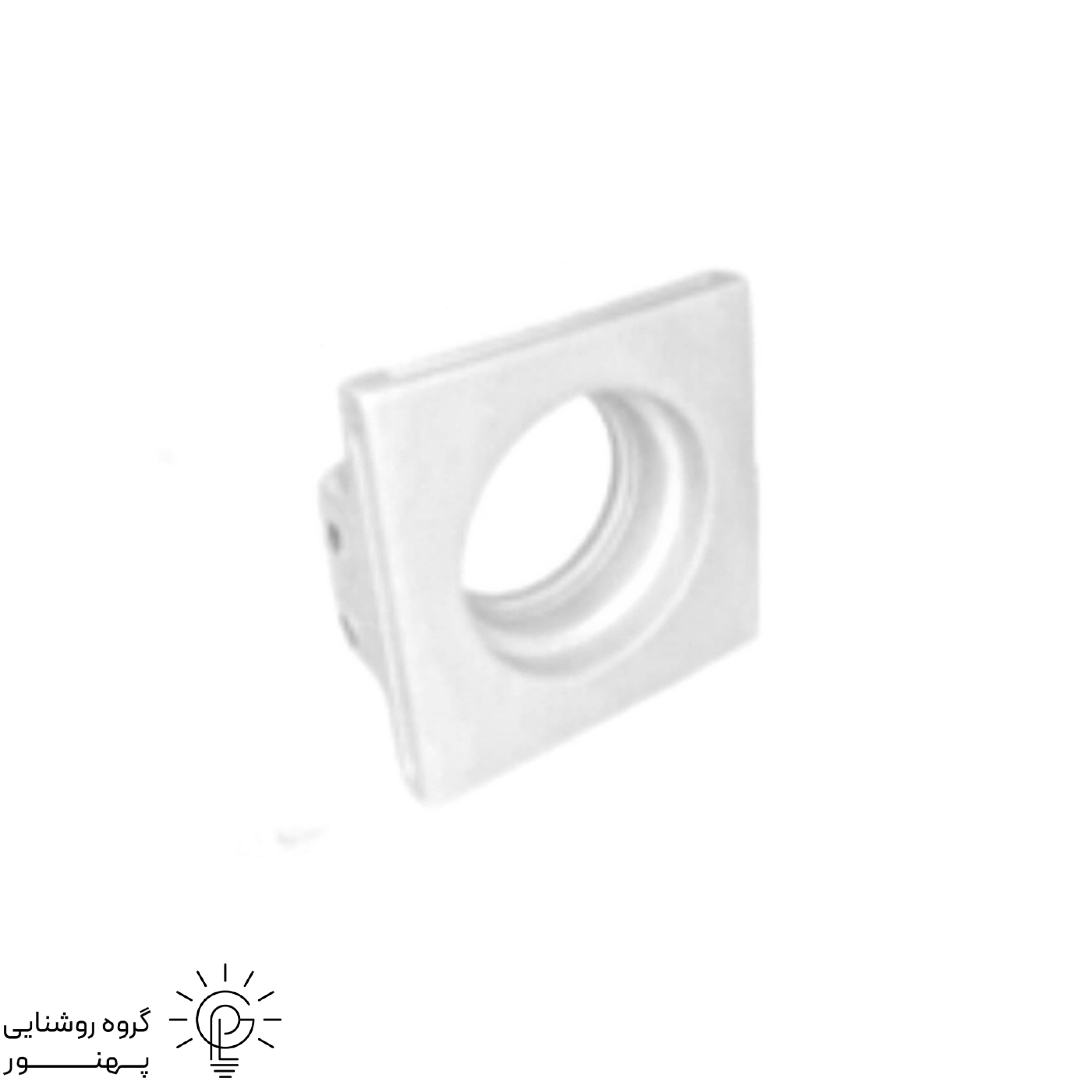 فرم هالوژن توکار گچی مربع تك شعله (عمق کوتاه) PLG كد٧٢٩