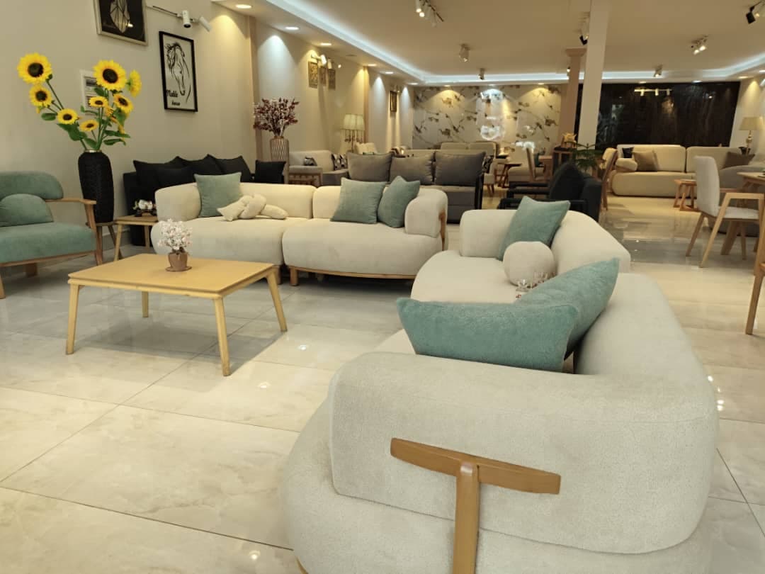 مبلمان ۸ نفره نیلا دسته T نقد و اقساط
