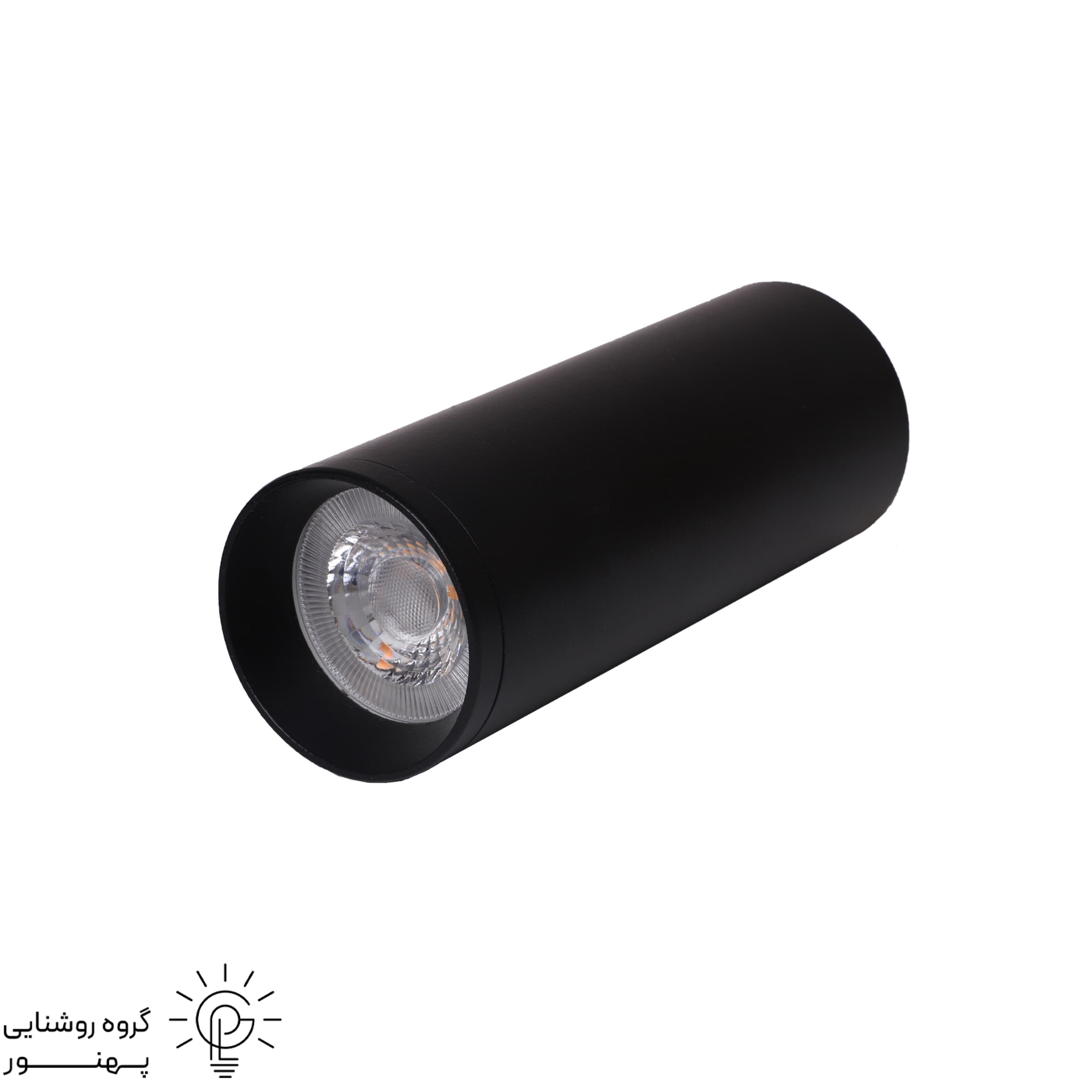 چراغ سقفى روكار استوانه اى قطر 6CM ارتفاع 15CM الومینیومی لامپ GU10کد 482
