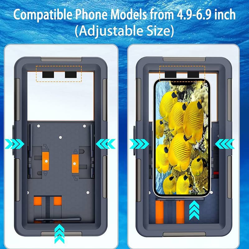 كاور ضد آب حرفه اي موبايل Diving Waterproof Case — تصویر ۵