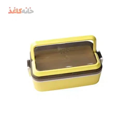 ظرف غذا 1 طبقه کارا رنگ زرد