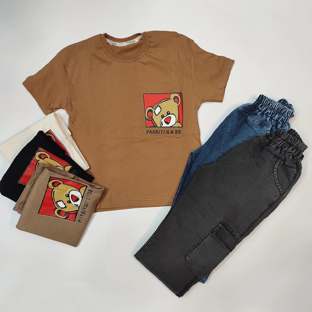 تیشرت شلوار جین پسرانه Teddy Frame