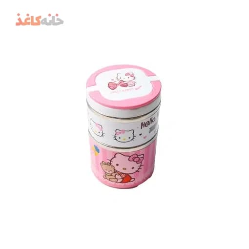 ظرف غذا 2 طبقه داخل استیل طرح کیتی