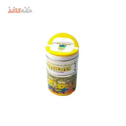 ظرف غذا 2 طبقه داخل استیل طرح مینیون