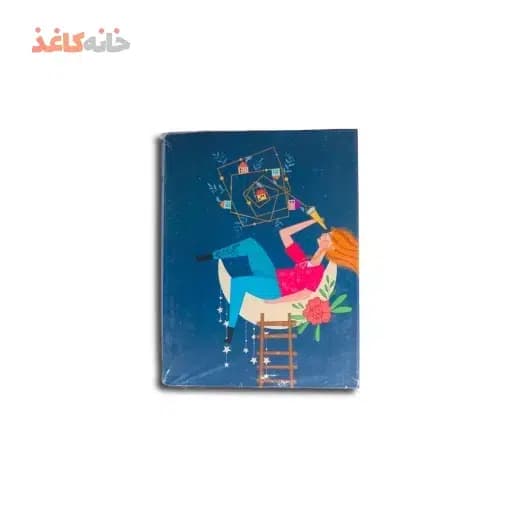 کلاسور 100 برگ قفل فلزی سویل طرح دختر روی ماه