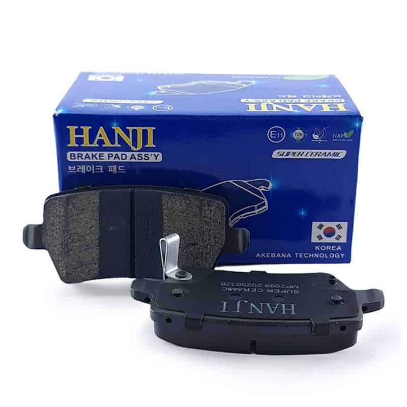 لنت ترمز سرامیکی عقب بیسو T3 نوع 2 هانجی HANJI
