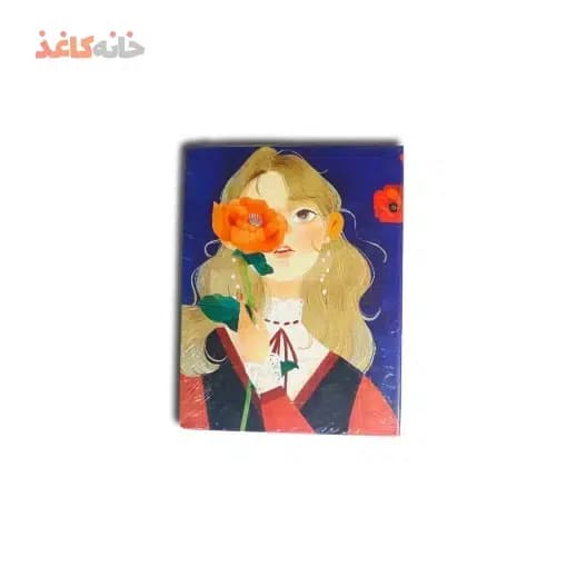 کلاسور 100 برگ قفل فلزی سویل طرح دختر و گل رو چشم