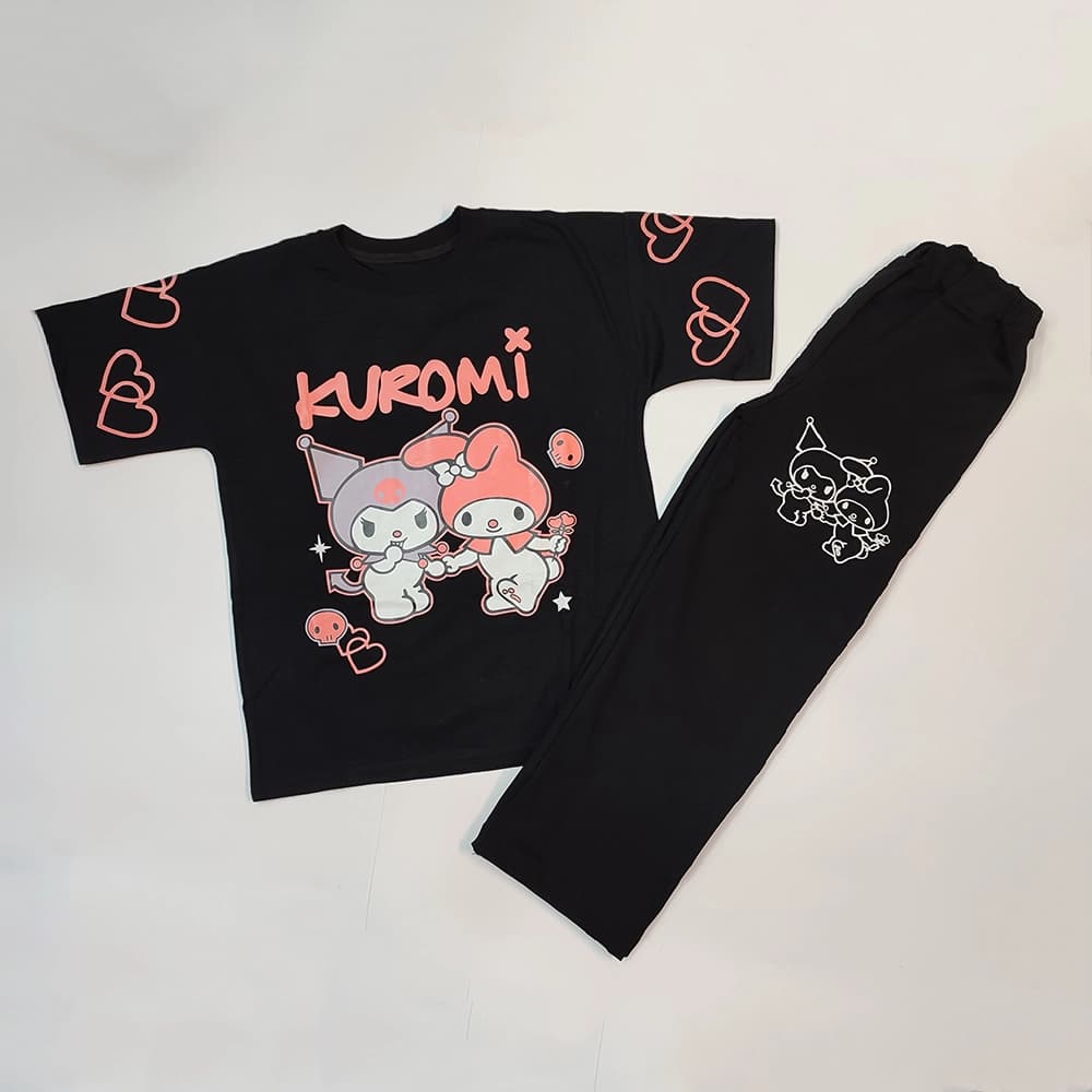 تیشرت شلوارک دخترانه کرومی kuromi Big