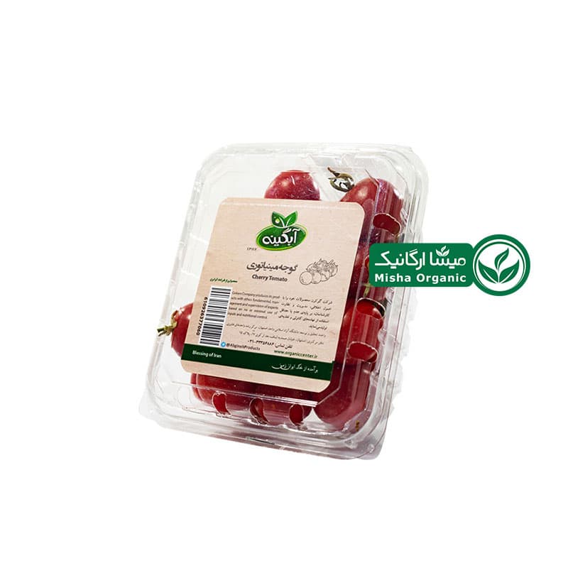 گوجه زیتونی ارگانیک آبگینه 400 گرمی