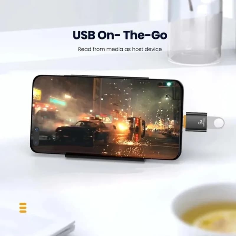 تبدیل OTG Type-C To USB 120W – نقره ای (گارانتی شش ماهه آروین) — تصویر ۴