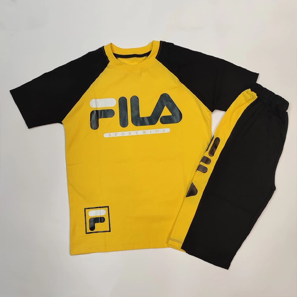 تیشرت شلوارک دخترانه پسرانه FILA — تصویر ۴