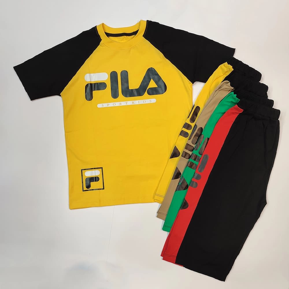 تیشرت شلوارک دخترانه پسرانه FILA — تصویر ۲
