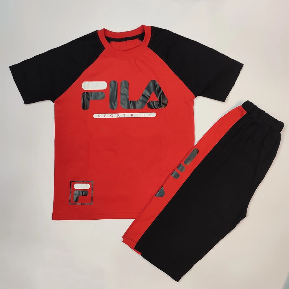 تیشرت شلوارک دخترانه پسرانه FILA — تصویر ۷