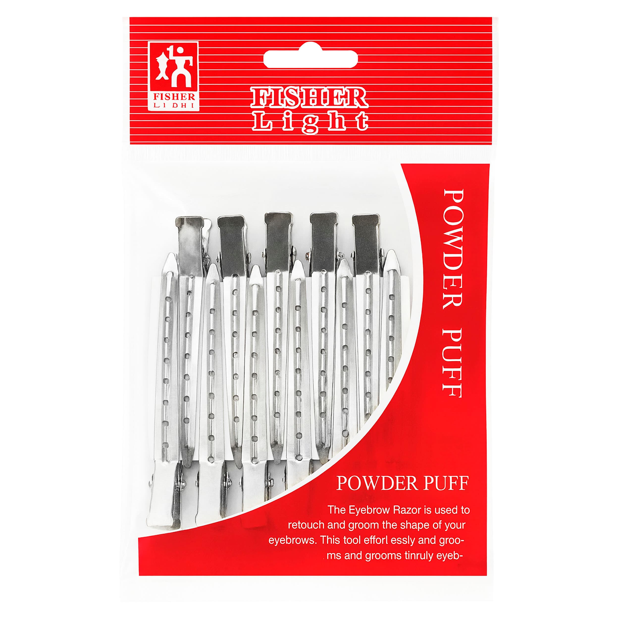گیره مو فیشر لایت مدل FL.B30 بسته 12 عددی