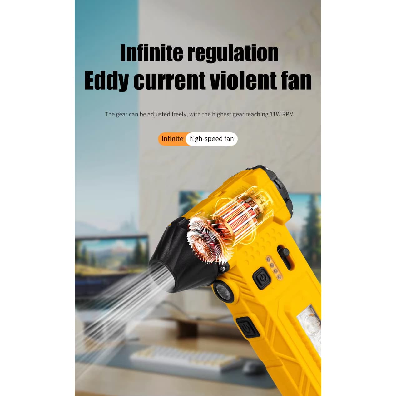 جت فن شارژی Violent Fan مدل F021 — تصویر ۹