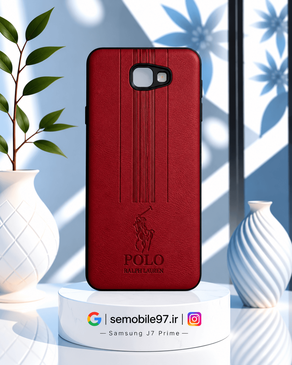 قاب گوشی Galexy J7 Prime سامسونگ مدل چرم