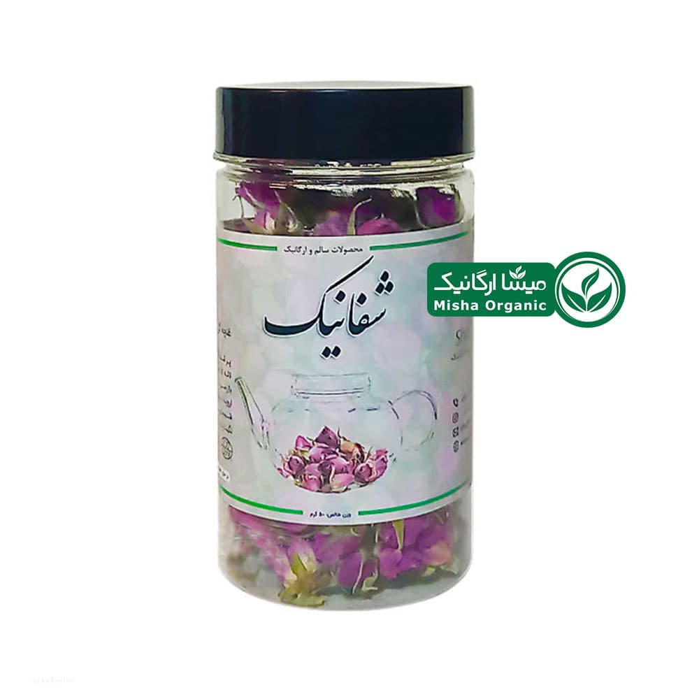 غنچه گل محمدی ارگانیک شفانیک | 50 گرمی