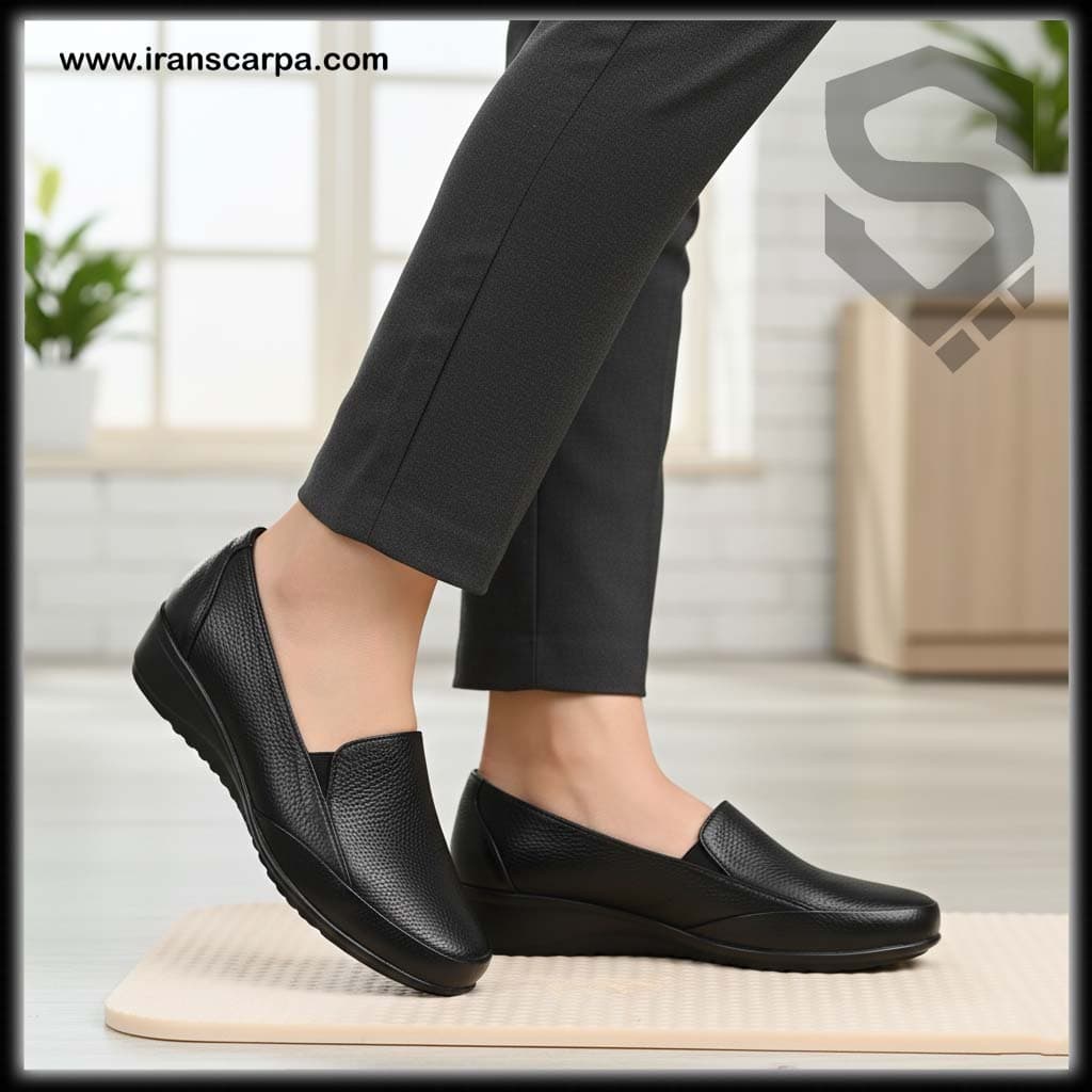 کفش چرم زنانه طبی مدل پاسو