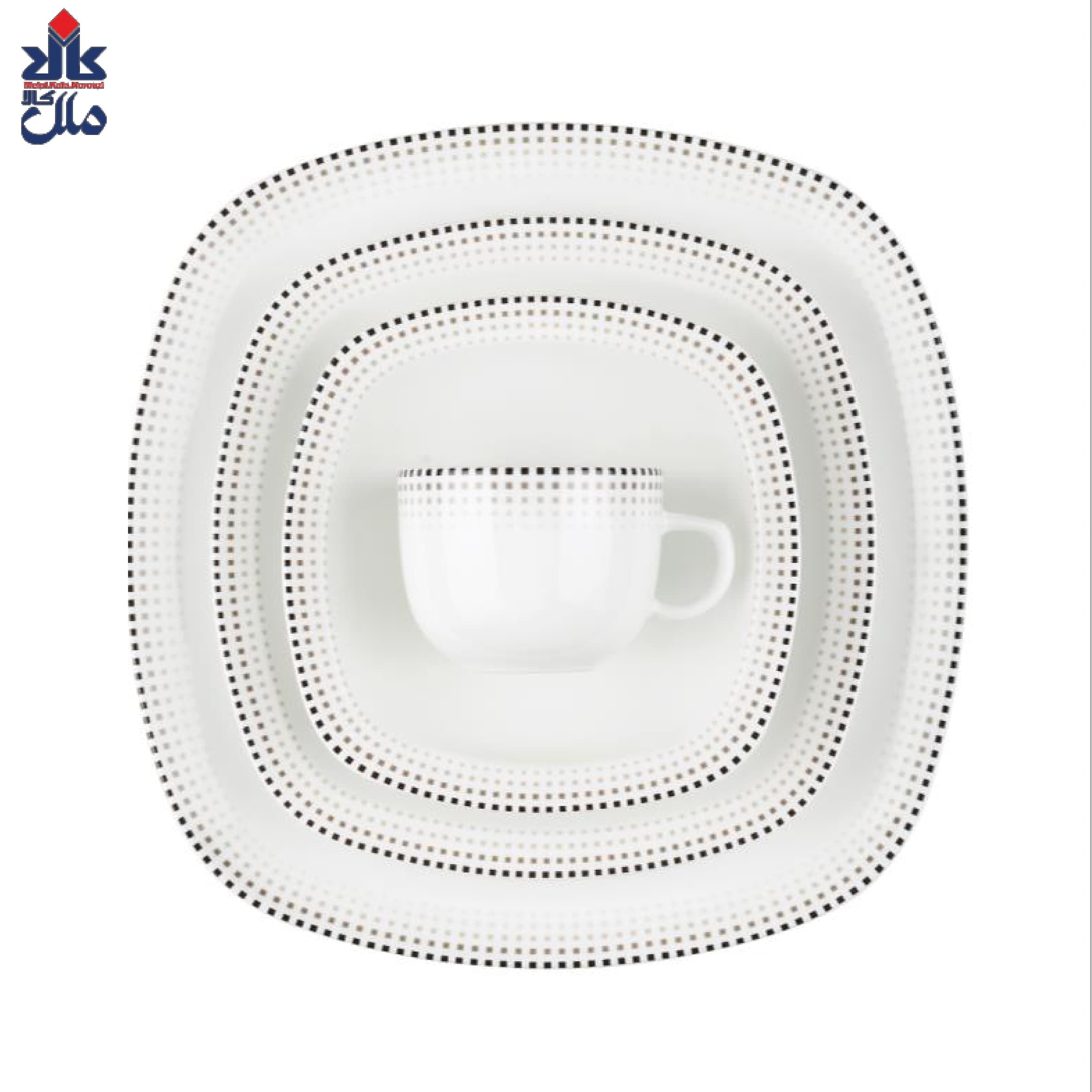 سرویس چینی 98 پارچه کامل مون بلان مشکی