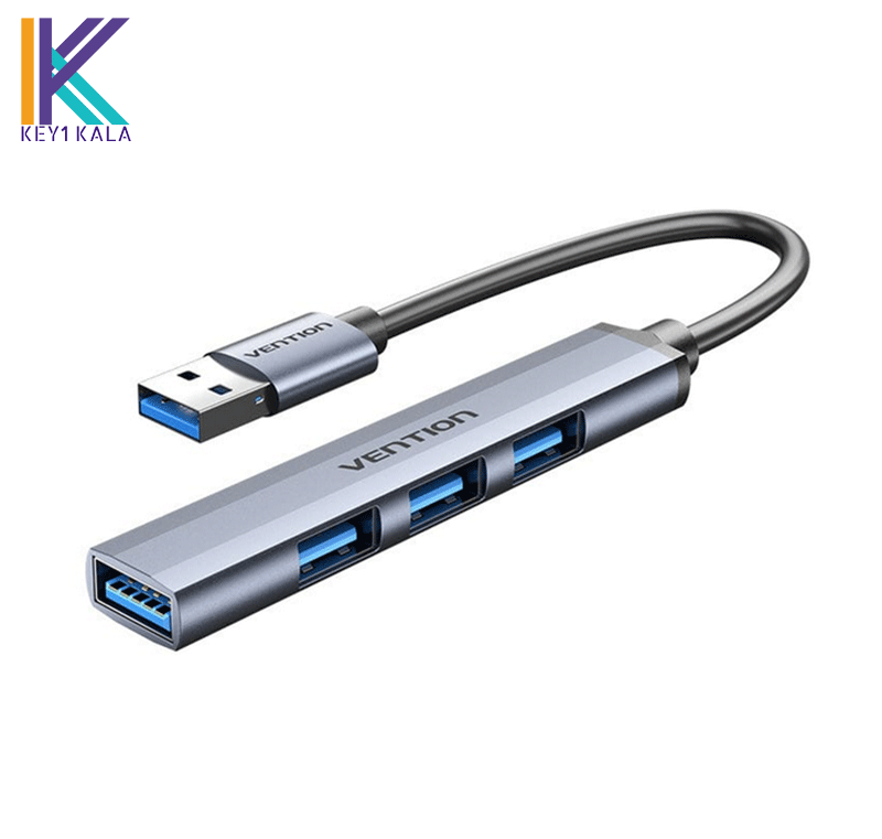 هابUSB 3.0 to USB 3.0/USB 2.0*3 Mini Hub 0.15M Gray Metal Type