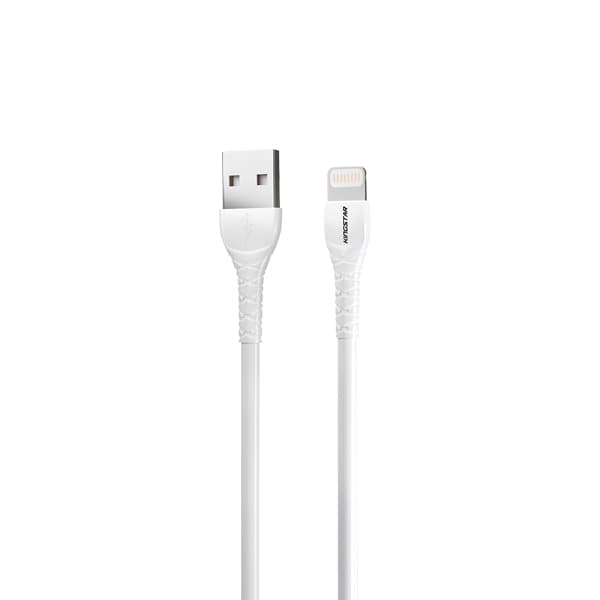 کابل شارژ سریع کینگ استار USB به Lightning مدل K101i (1.1 متری / 2.1A)