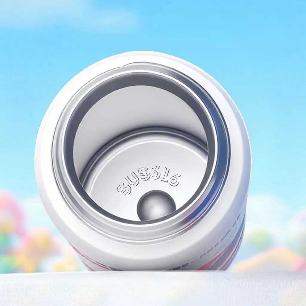 تراول ماگ دو حالته طرح دار فانتزی مدل قفل دار 500ml — تصویر ۵