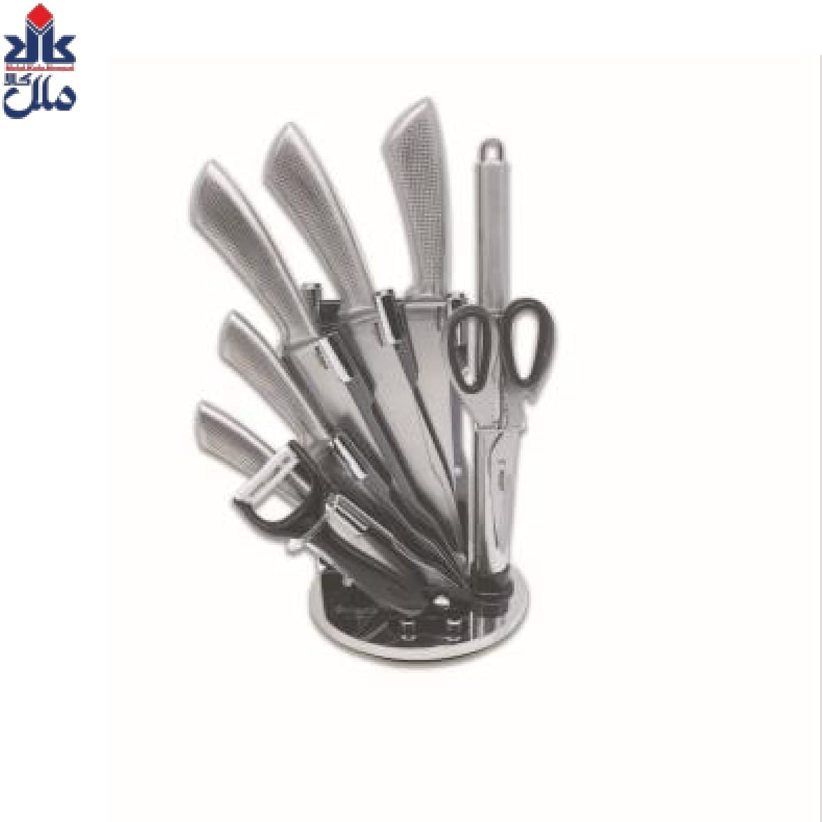 سرویس چاقو 9 پارچه استیل دلمونتی DL-1550