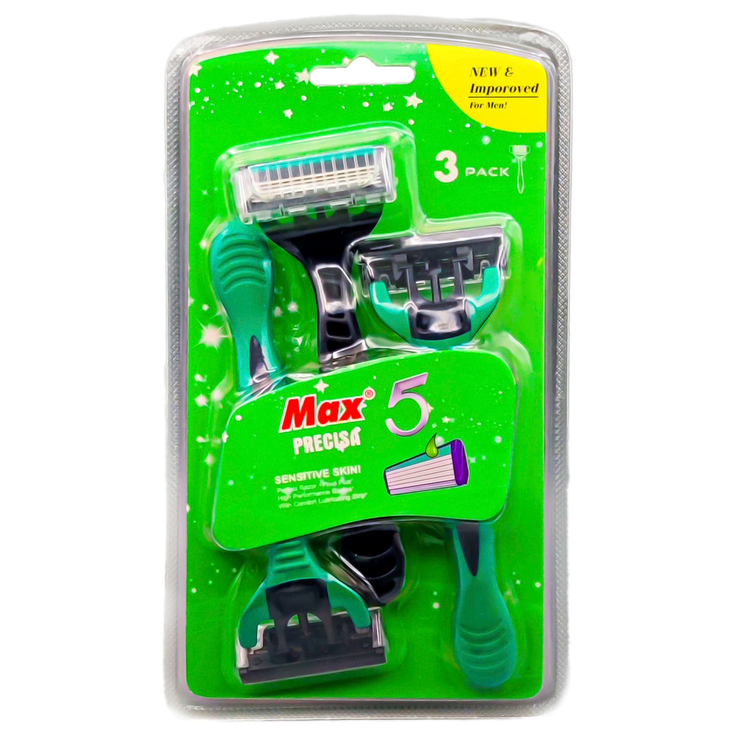 خودتراش مکس مدل 5Blades-M2 بسته 3 عددی وکیوم