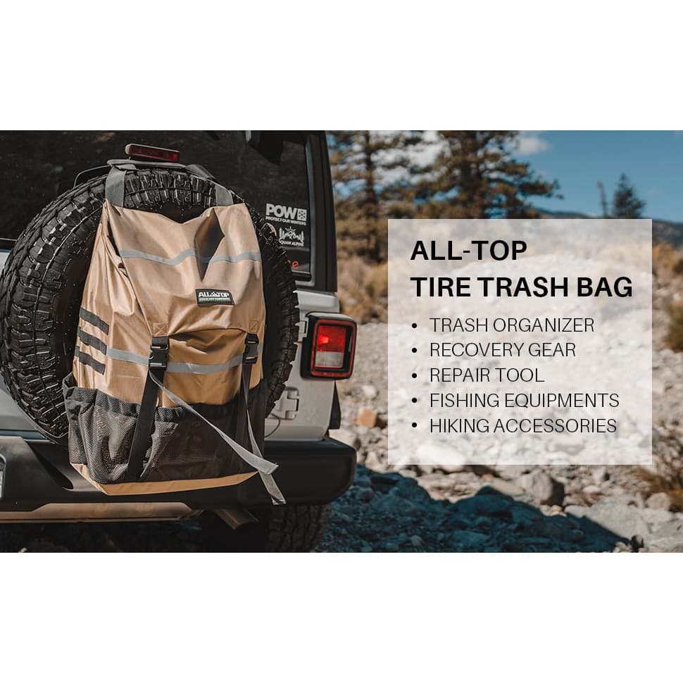 کیف زباله آفرودی لاستیک زاپاس ALL TOP مدل ATSWB02 — تصویر ۹